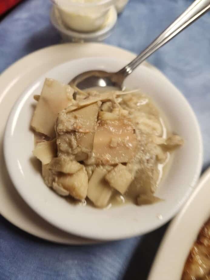 Swamp Cabbage And Hushpuppies With Guava Jam
