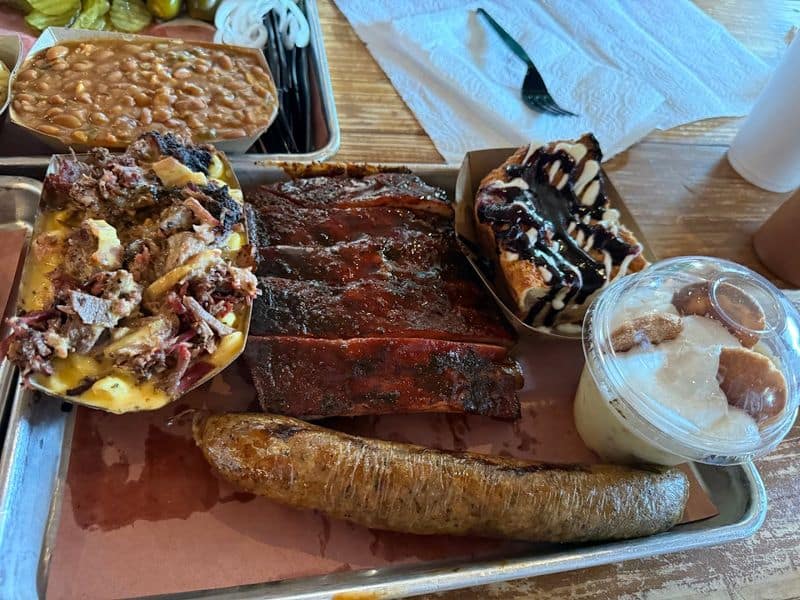 Everyone Orders the Brisket at This Texas BBQ Joint—and You Should Too Save Room For Cobbler