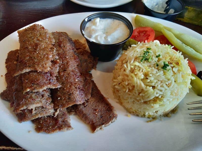 People Drive Across Texas for This Legendary Mediterranean Buffet All-Lamb Gyro Carvings