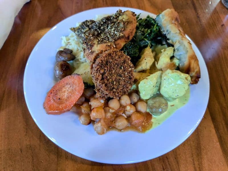 People Drive Across Texas for This Legendary Mediterranean Buffet Vegetarian and Vegan Highlights