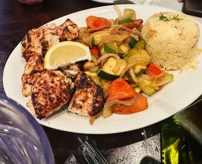 People Drive Across Texas for This Legendary Mediterranean Buffet Kebabs and Grilled Favorites