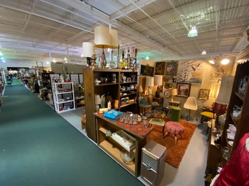 People Drive From Across Ohio To Hunt For Bargains At This Enormous Antique Shop Midcentury Furniture and Lighting Finds