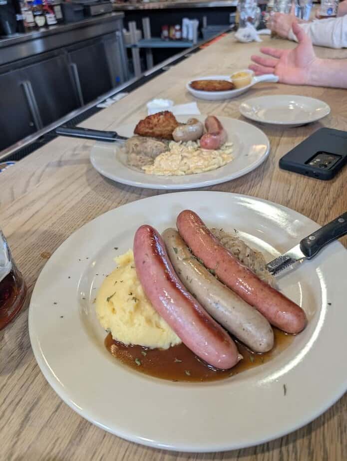 People Travel From All Across Ohio For The Outrageously Delicious German Food At This Charming Restaurant Bratwurst Trio