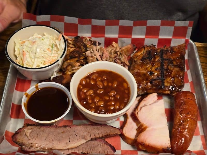 People Travel From All Over Ohio To Eat At This Iconic Barbecue Restaurant The Signature Meat Sampler