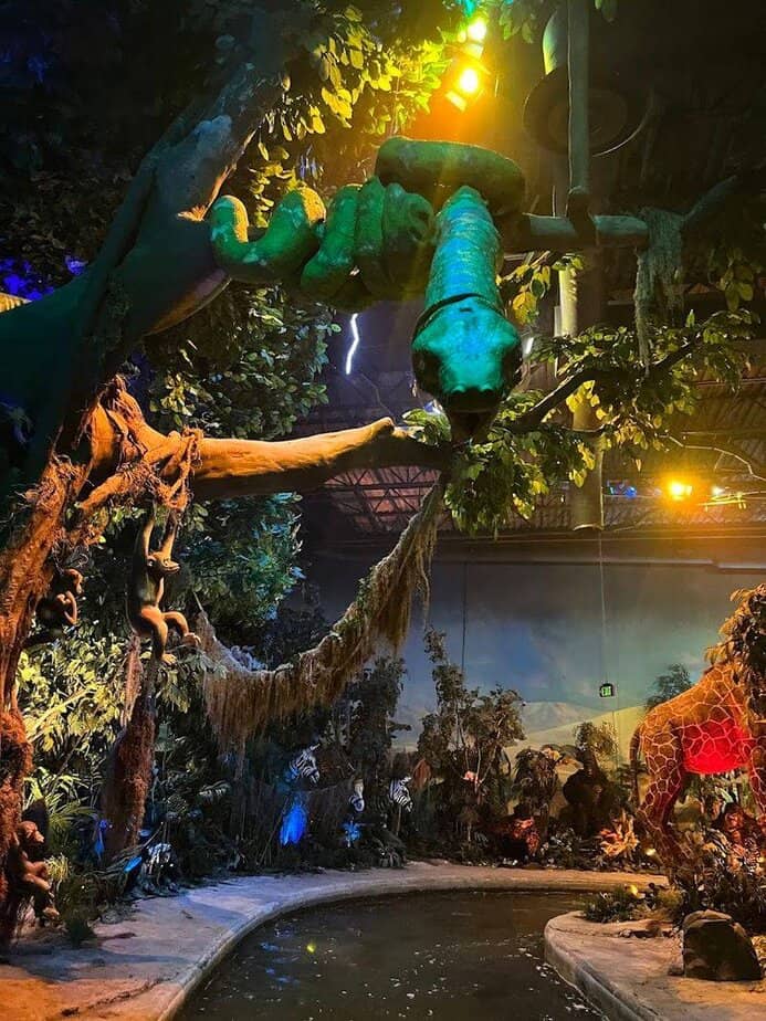 Texas Has the Only Rainforest Café Ride in the World…And It’s Hidden Under the Restaurant The Hidden River Adventure Ride