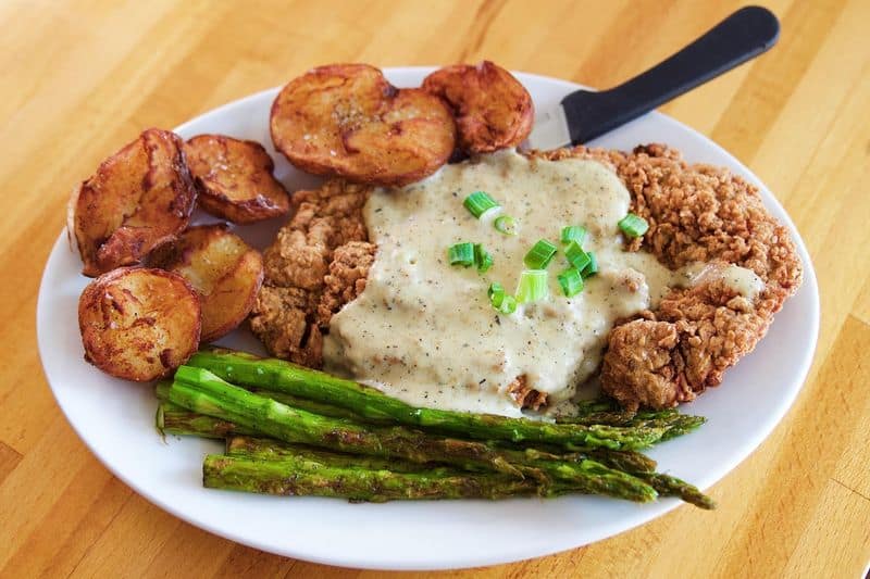 Chicken Fried Ribeye With A Pancake Chaser