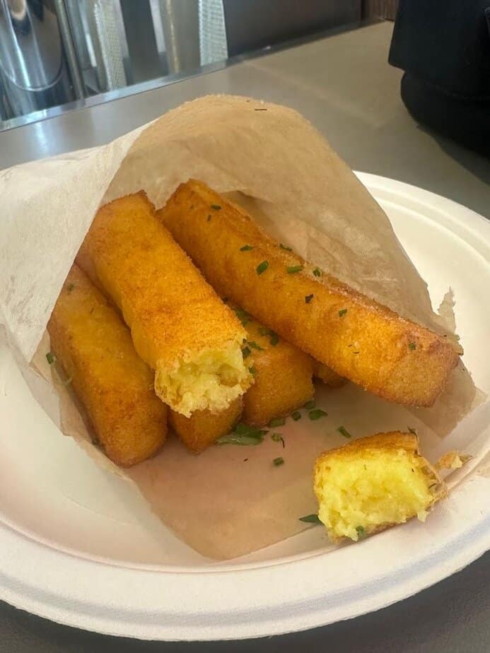 Cornmeal Fries with Sunshine Sauce