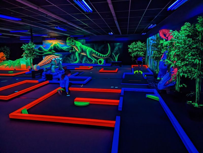 The Coolest Glow-In-The-Dark Mini Golf Course Is Located Right Here In Ohio Safari Theme and Murals