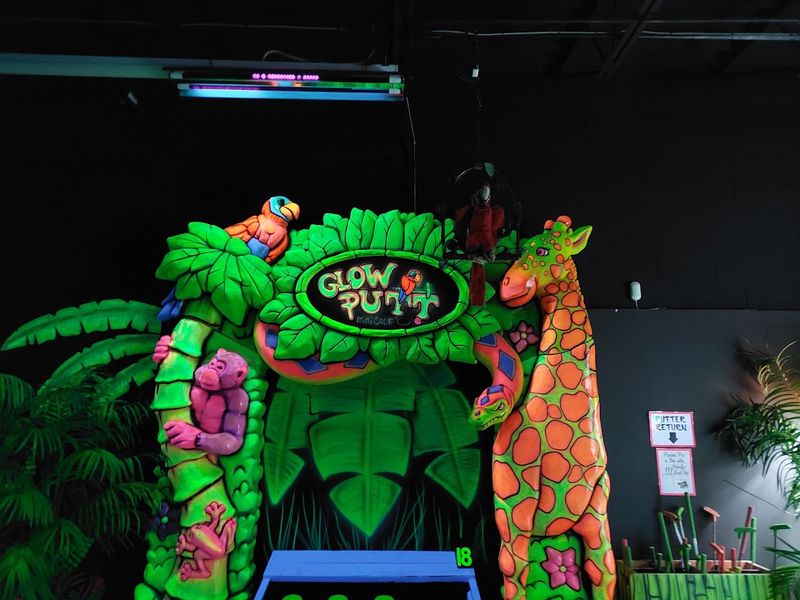 The Coolest Glow-In-The-Dark Mini Golf Course Is Located Right Here In Ohio Date Night and Family Vibes