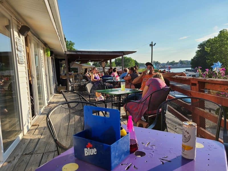 The One-Pound Perch At This Unique Restaurant In Ohio Is Out-Of-This-World Delicious Riverside Views And Deck