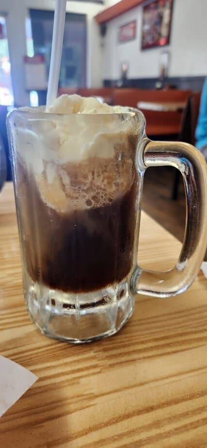 Root Beer Float in a Frosty Mug