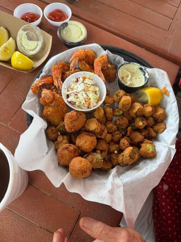 The Sunset Views at This Texas Seafood Spot Might Steal the Show Stuffed Crab Balls And Sides
