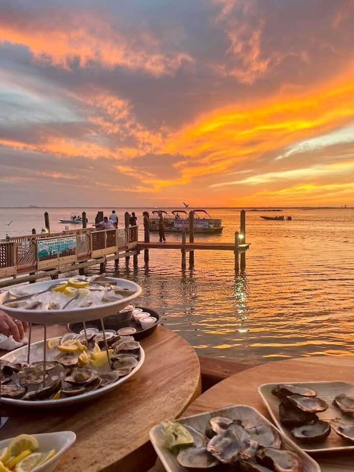 The Sunset Views at This Texas Seafood Spot Might Steal the Show Sunset On The Pier