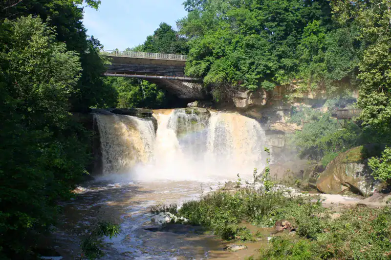 This 2,900-Acre State Park In Ohio Remains A Mystery To Many People East Falls and River Walk
