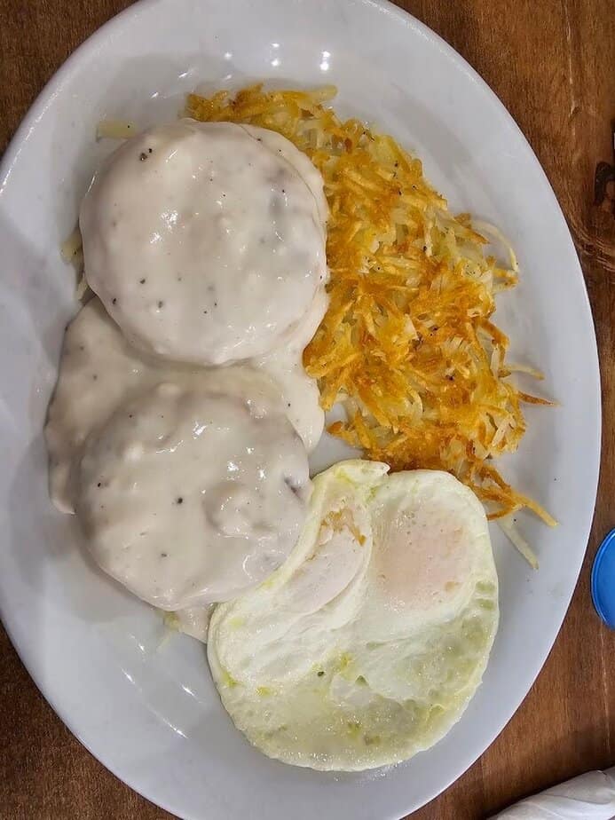 Biscuits, Gravy, and Hash Browns