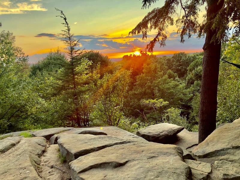 The Ledges Overlook at Golden Hour