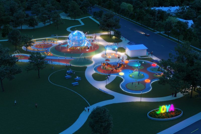 This Glow-in-the-Dark Playground Feels Almost Unreal The Nighttime Glow Experience