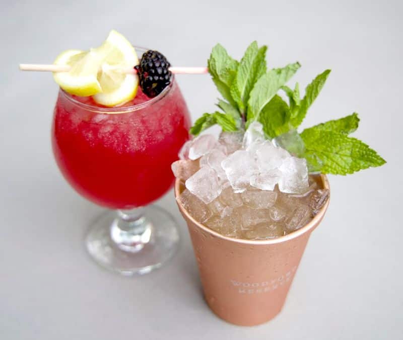 Blackberry Lemonade and Bourbon Punch