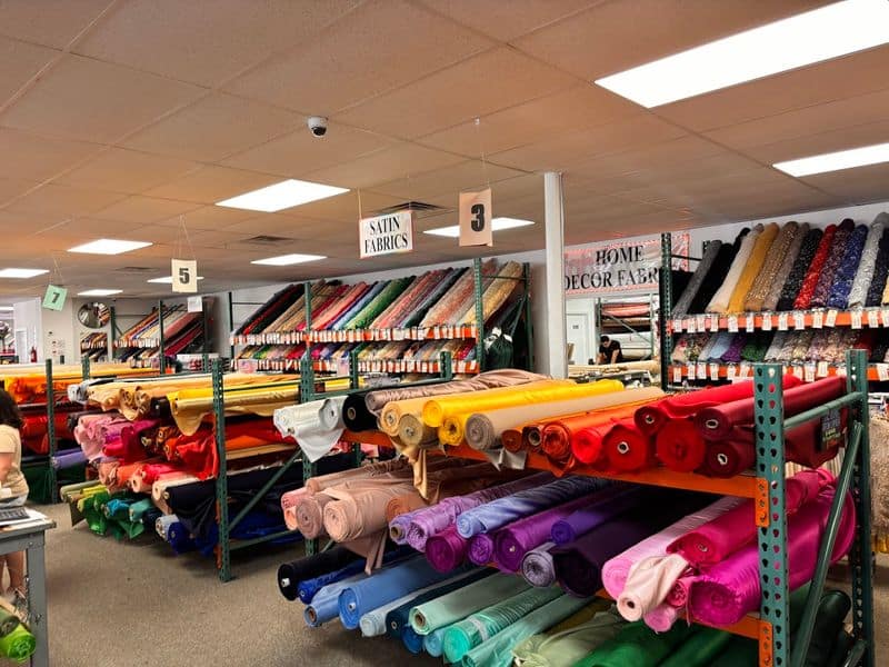 This Massive Texas Fabric Wonderland Is Getting Major Attention for a Reason Bridal, Pageant, And Formalwear Heaven