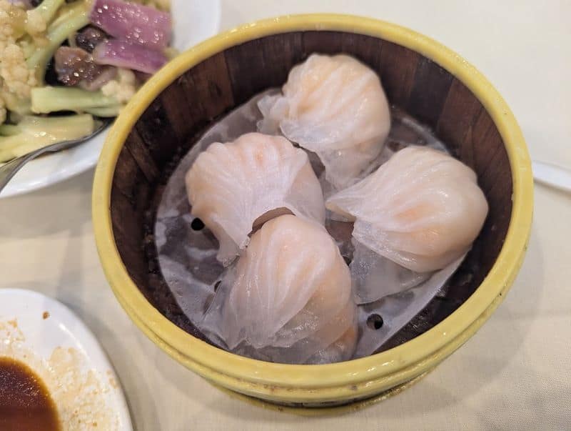 The har gow, buns, and small plates you should order first