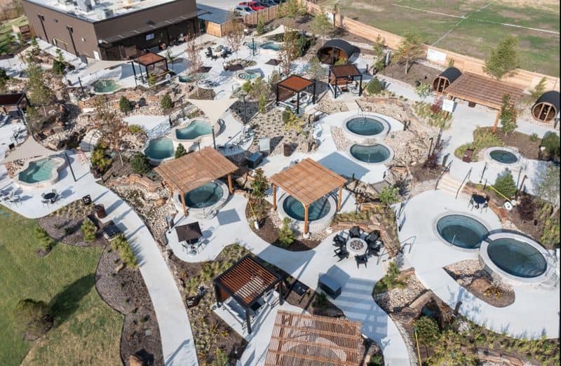 This New Texas Resort Lets You Soak in Pools Inspired by Iceland and Japan Japanese Onsen Inspired Pools
