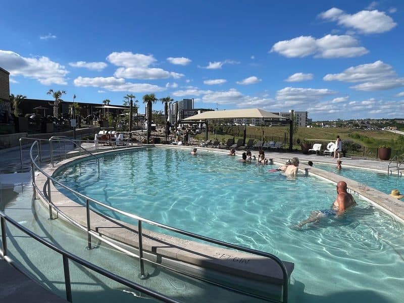 This New Texas Resort Lets You Soak in Pools Inspired by Iceland and Japan Dead Sea Float Pool