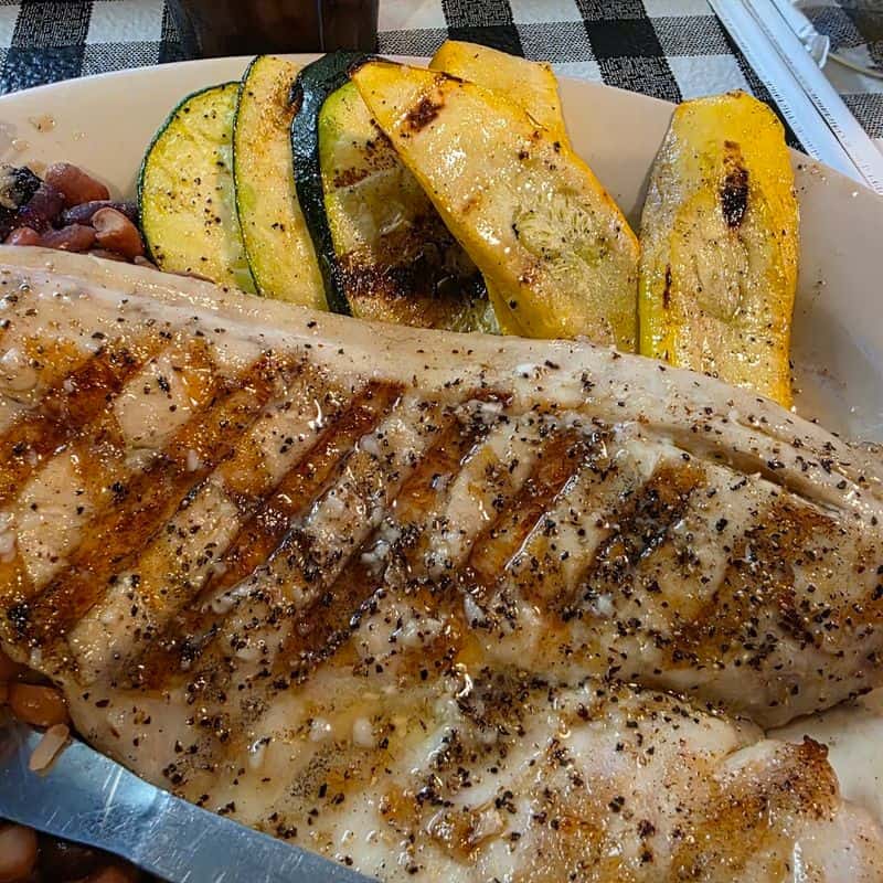 Blackened or Grilled Redfish Plate