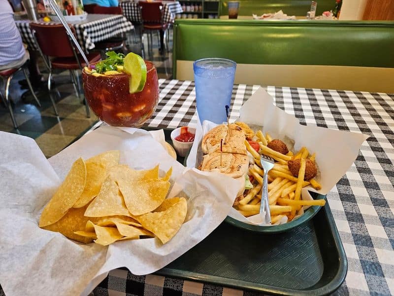 Starters: Alligator Queso, Hush Puppies, and Chowder