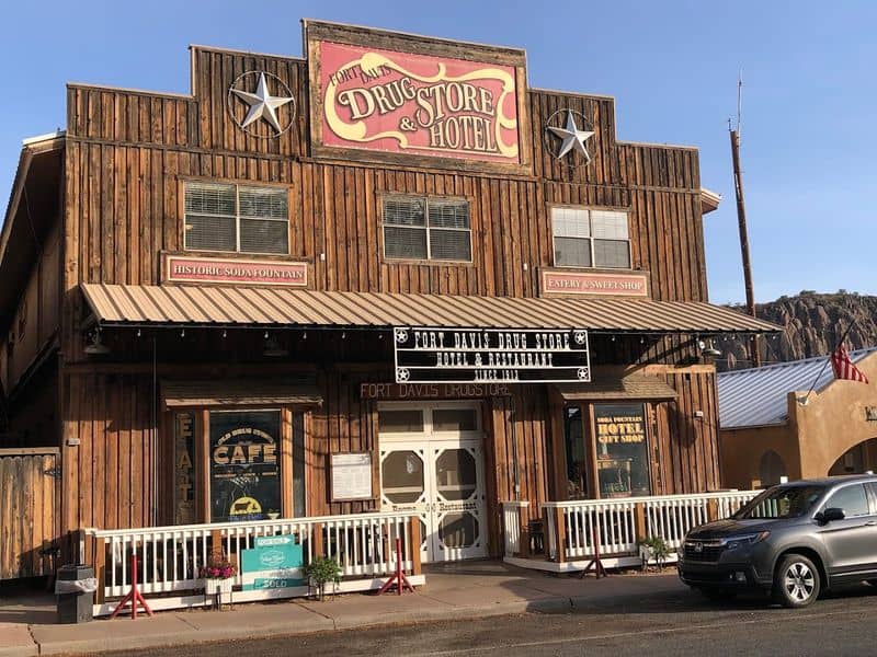 Downtown Fort Davis Cafes and Shops