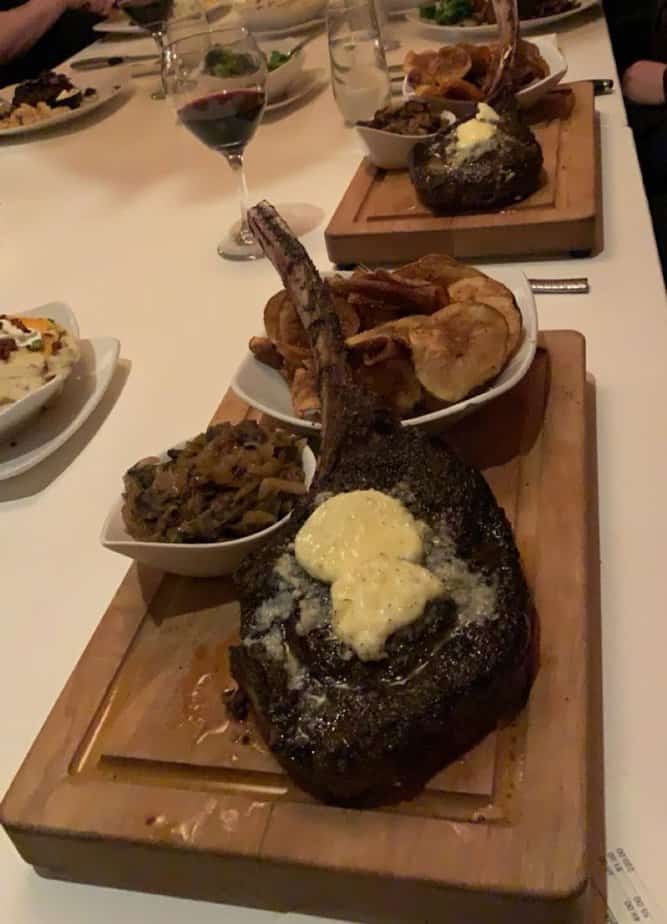 This Rustic Steakhouse In Ohio Is Truly A Carnivore’s Dream Come True The Trilogy and Boilermaker Ribeye
