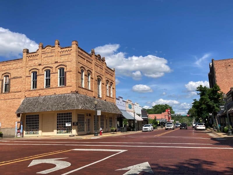 This Small Texas Town Might Surprise You With Its Historic Streets and Great Shops Historic Brick Streets Downtown