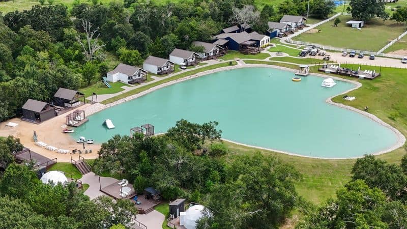 This Texas Ranch Stay Has A Private Beach, Baby Animals & Treehouses Private Beach and Lake