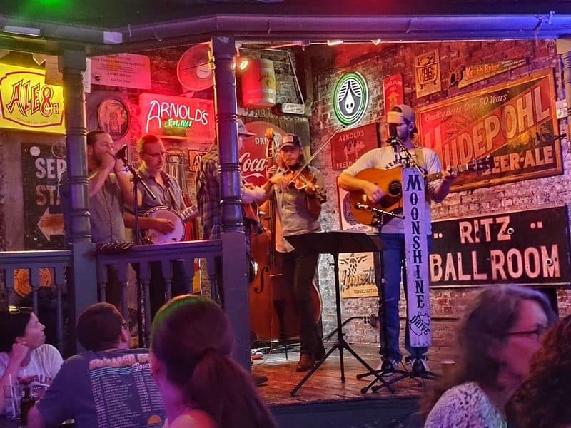 The Courtyard Stage After Dark