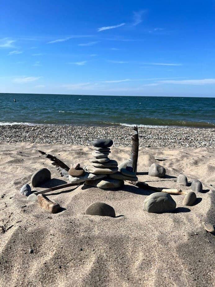 Beachcombing For Glass And Stones