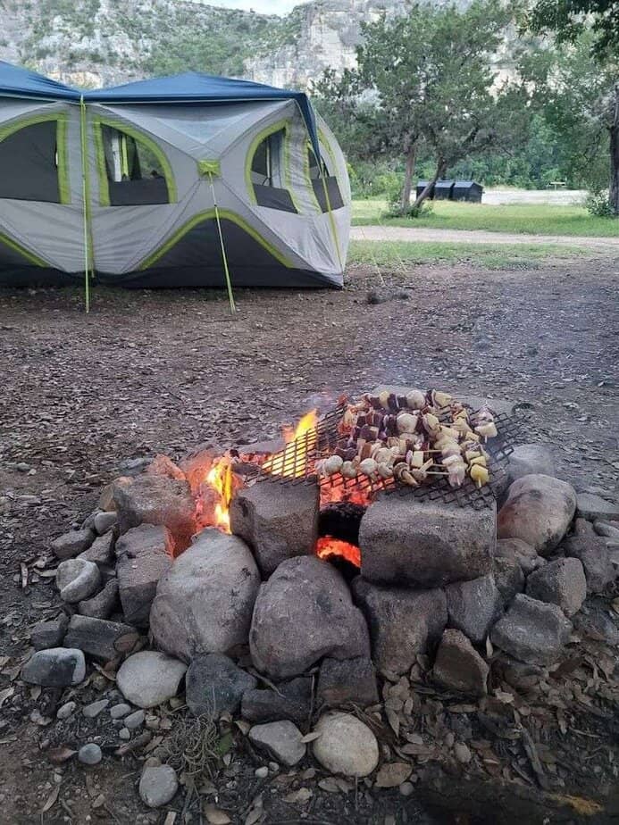 Tent Camping Under the Bluff