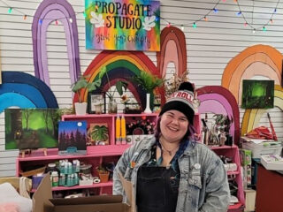 inside the new jersey warehouse where you pay what you can for art supplies