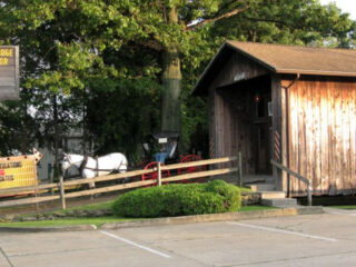 ohio is home to a pizza parlor inside a historic covered bridge a place you just have to experience