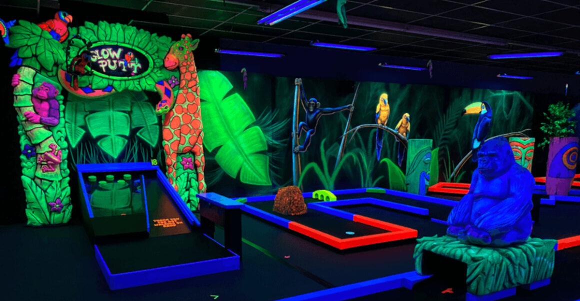 the coolest glow in the dark mini golf course is located right here in ohio