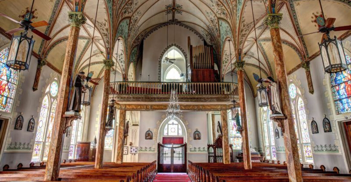 this tiny texas town is home to one of the most beautiful painted churches