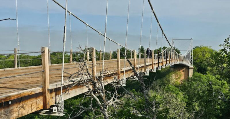 Walk Across This Texas Swinging Bridge If You Dare