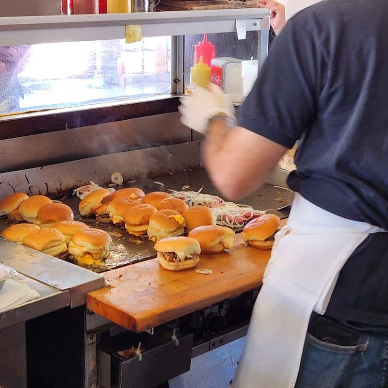 New Jersey Locals Still Line Up for This Tiny Burger Legend The no-frills burger ritual that first-timers never forget