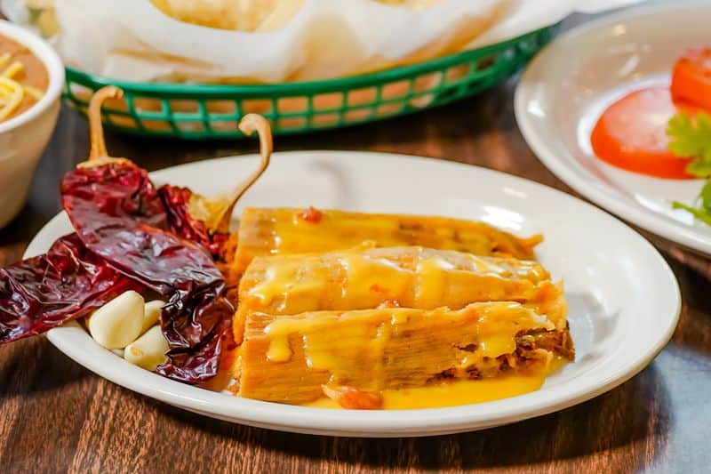 Breakfast Combo: Tamal And Pancakes