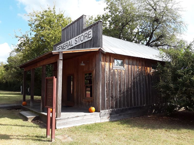 This Quiet Little Park Preserves Early Texas Life Like a Time Capsule General Store Stocked With Nostalgia