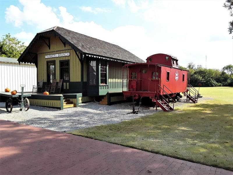 This Quiet Little Park Preserves Early Texas Life Like a Time Capsule Train Depot Connecting Communities to the World