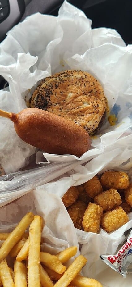 Crispy Tots, Fries, and Onion Rings