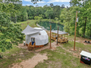 sleep under the stars in style at this stunning texas glamping ranch