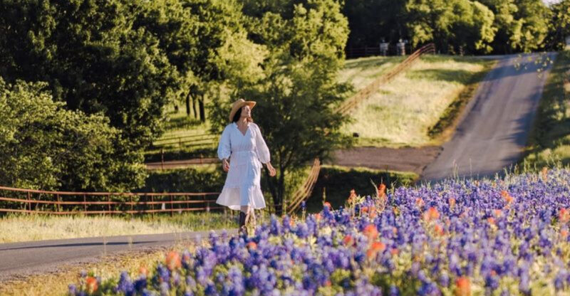 The Small Texas Town Famous for Massive Bluebonnet Fields Each Spring