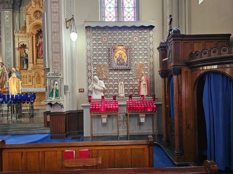 Old Confessionals and a Communion Rail