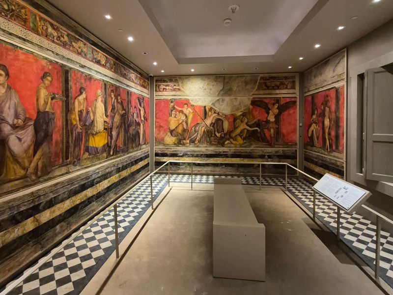 This Free Michigan Museum Puts Life-Sized Pompeii Frescoes Right In Front Of You The Room of Mysteries, Nearly Full Size