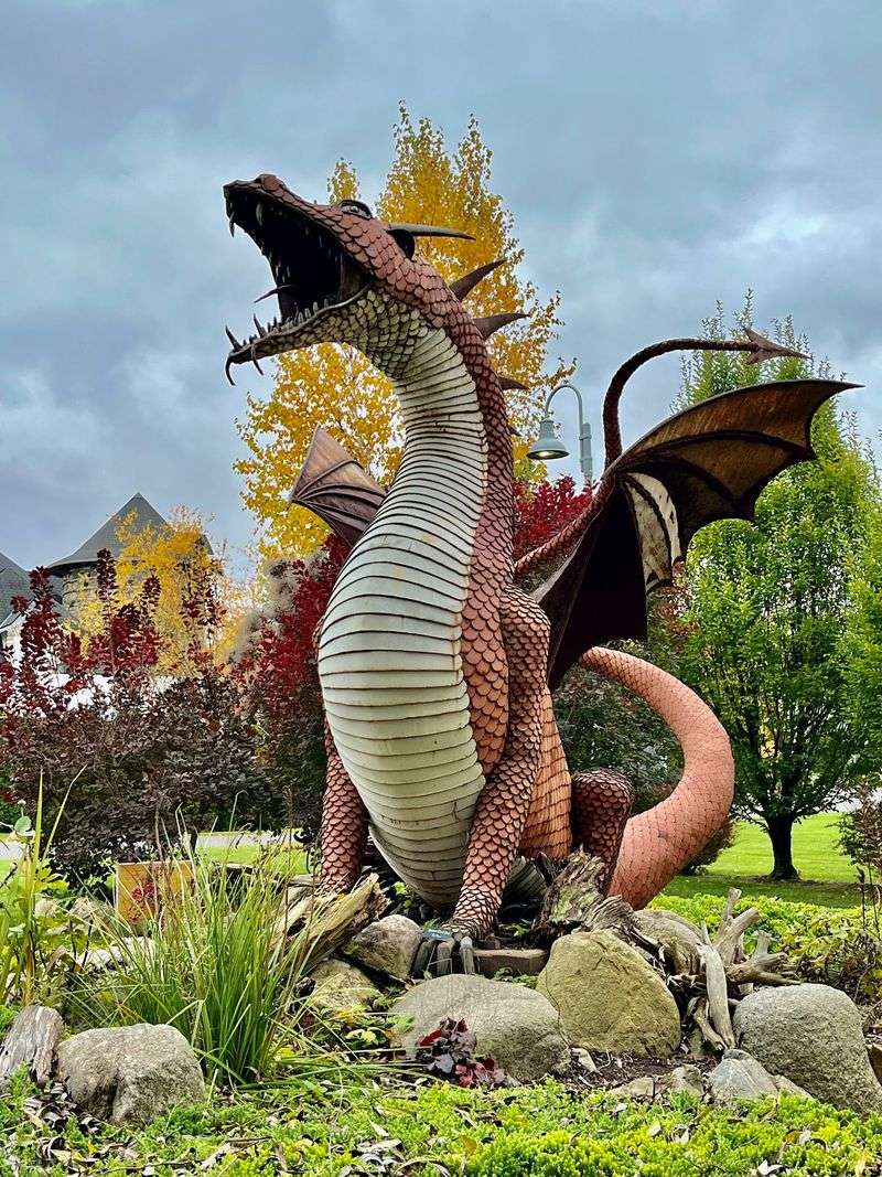 This Northern Michigan Castle Hides Dragons, Model Trains And Secret Gardens Behind Its Stone Walls Norm the Dragon